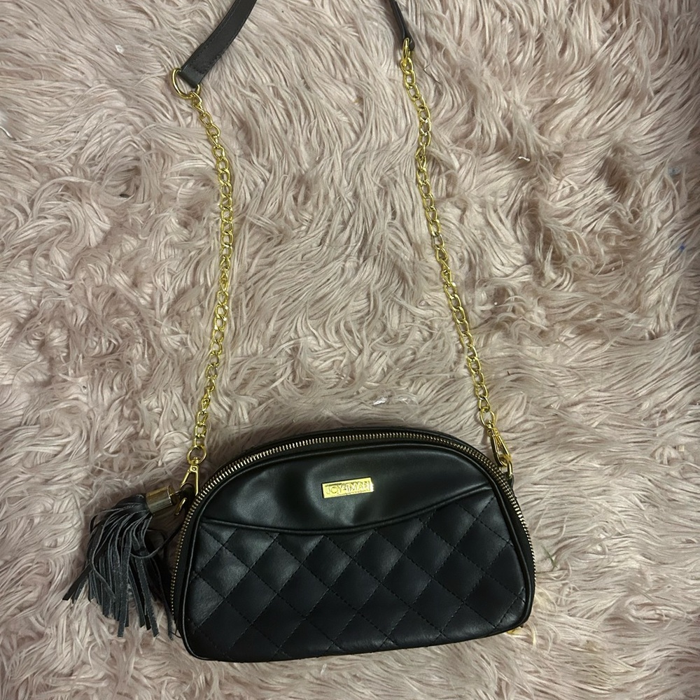 Calvin Klein Black Quilted Crossbody Bag